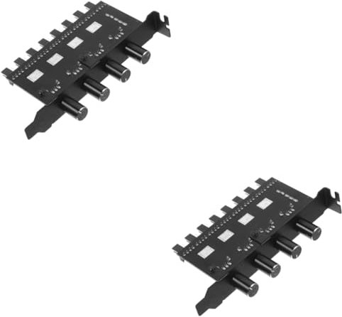 JECOMPRIS 2St Lüftersteuerung pc fan controller pc fan hub drehzahlregler für Gehäuselüfter Drehzahlregler kühlend Fan-Hub für Desktop-Computer computer kühler hub Abs