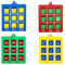 YCHYAN 10 Pièces Tic Tac Toe Jeu Porte Clés, Porte Clés Tic Tac Toe Backpack Pendentif pour Enfant, Porte Clés De Tic Tac Kit, Jouets Éducatifs, Cadeaux D'anniversaire et de Vacances pour les Enfants