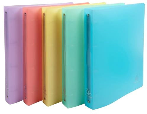 Exacompta - Réf. 51970E - Carton de 15 classeurs Chromaline - 4 anneaux ronds diamètre 30 mm - Dos 40 mm - Dimensions extérieures : 32 x 26,8 cm - Format à classer A4 maxi - Assortis