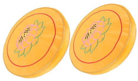 JEWEDECO 2stücke Meditationskissen Für Tempelgebet Bequeme Yogamatte Hochwertigem Für Zuhause Und Spirituelle Praxis Aufdruck Kleine