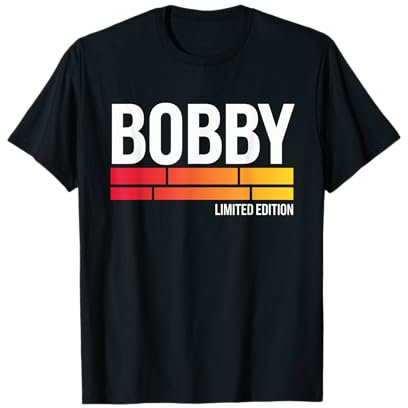 Bobby, limitierte Auflage, Vintage-Stil, personalisierbarer Name, Ehemann, Opa T-Shirt