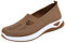 Generisch Orthopaedic Women's Sneakers Comfortable & Breathable | Zapatillas de caminar sin cordones con malla superior para verano 2025 | Malla ligera y transpirable Zapatos cómodos para mujer, sin