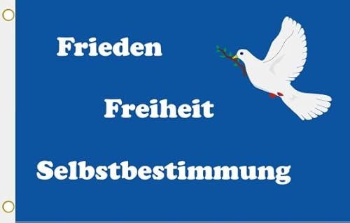 U24 Flagge Fahne Frieden Freiheit Selbstbestimmung Hissflagge 90 x 150 cm
