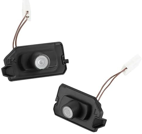 AutoQi LED Umfeldbeleuchtung für Mercedes, 2 Stück Spiegel AMG Laser Logo Projektor Kompatibel mit A/B/C/E/S-Klasse W177 W247 W205 W213 W222 GLC X253 Zubehör (A/M/G)