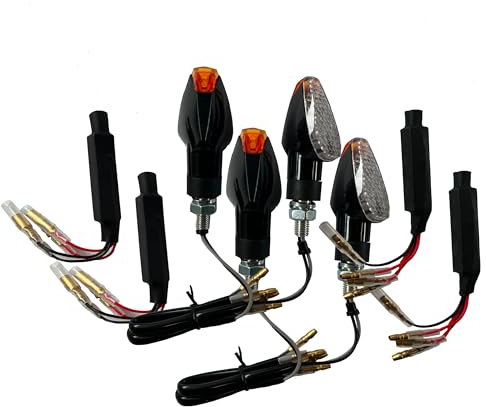 4 LED Blinker Klar Widerstände [E-Prüfzeichen] - Kompatibel mit BMW R 1100 1150 1200 1250 GS