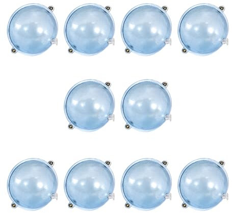 ANMITI 10pcs Wasserkugel Blase Schwimmer Fischen Schwimmern Klare Perlen Hohlblasenoberflächen Schwimmern Meeresfischen Außenzubehör