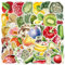 50Stück Niedliche Obst Gemüse Aufkleber für Laptop Skateboard Notebook Auto Motorrad Fahrrad Küchengeschirr Wasserflaschen,Vegetable Fruit Graffiti Stickers für Jugendliche Kinder Erwachsene