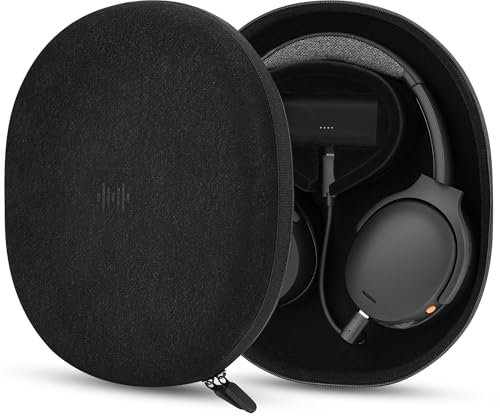 Geekria Elite Charging Headphones Case Compatible with Skullcandy Crusher ANC 2, Hesh ANC/Evo/360 and More, Replacement Hard Shell Travel Carrying Bag (Black) Without Power Bank
