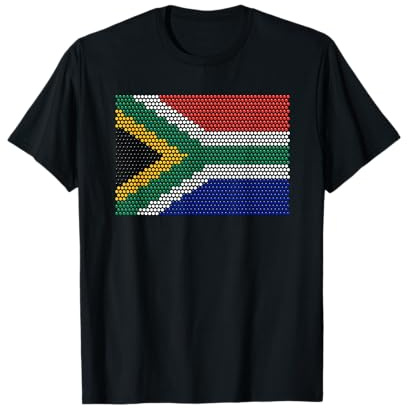South Africa Flag Traditional Zulu Beadwork Graphic T-Shirt