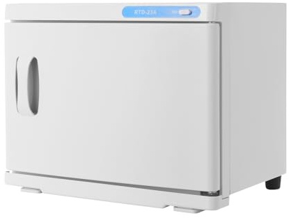 Brride Handtuchwärmer, 23L Handtuchheizschrank Kosmetik Kompressen Towel Handtuch Wärmer Hot Cabinet, Friseursalon Kosmetikstudio Spa (Weiß)