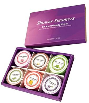 jojofuny 6 Stück Aromatherapie Badesalztabletten aus Meersalz Lösen Sich Schnell Beruhigen die Haut für Dusche und Zuhause Zufälliger Stil