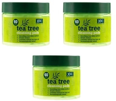 Tea-Tree Face Cleansing Pads 3‑Pack (180 Pads) – Deep Clean & Oil Control Wipes, Reusable Makeup Remover - Exclusive AG Total Health Bundle
