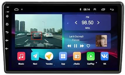 Stereo Radio per Fiat Ducato 2005-2023 9 Inches Android 15 Android Auto Steering Wheel Controls Per, 8 Core 2G+64G