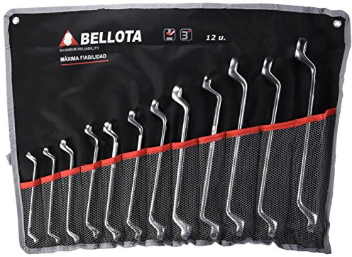 Bellota 6492-12-BS - Llaves Estrella acodadas, en bolsa de nailon, standard, 12 llaves