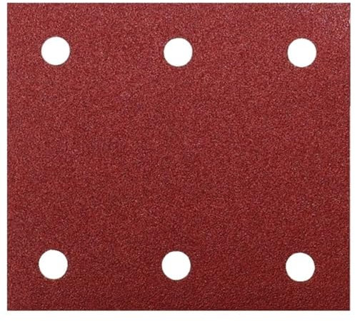 Makita P-42450 Nastro abrasivo con velcro 1/4 Punched 120G, Multicolore, Korn 120, Confezione da 50