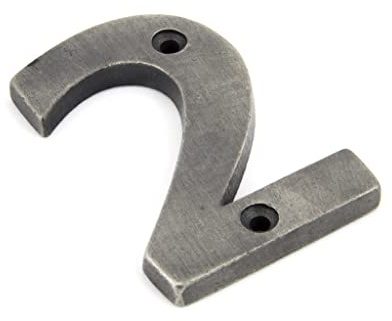 From the Anvil 83732 Numeral 2-Antique Pewter