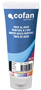 Cofan Tinte al agua para dar tono en pinturas | Envase de 50 ml | Color Gris Oscuro