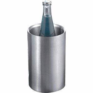 Esmeyer Miami Freistehender Getränkekühler, Silber, Edelstahl, 120 mm, 120 mm, 195 mm