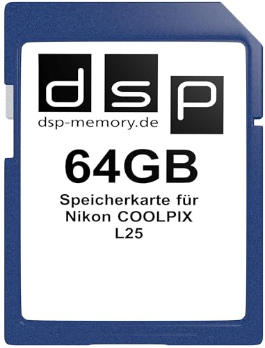 64GB Speicherkarte für Nikon COOLPIX L25