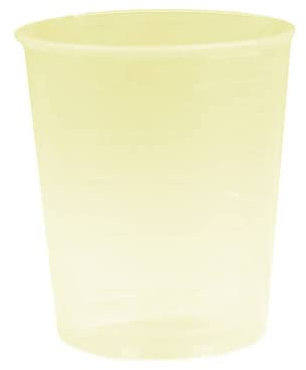 EINNEHMEGLAS Kunststoff 30 ml gelb 10 St