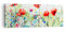 Panorama Bilder auf Leinwand Blumen Wiese Blatt Natur Leinwandbild 140x50cm Wandbilder Dekoration Wohnzimmer Schlafzimmer Groß XXL Wanddeko Bild Wand Kunstdruck Art Wall Decor Canvas AB140x50-3076
