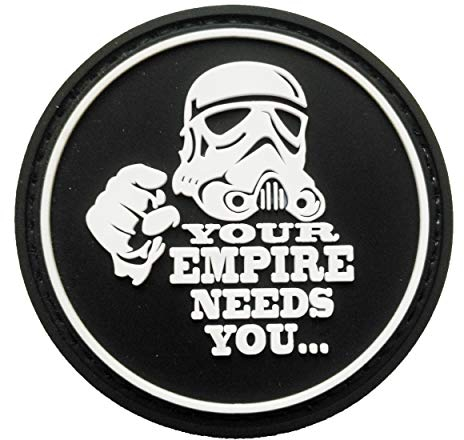 Your Empire Needs You Stormtrooper PVC Klett Emblem Abzeichen Patch