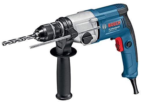 Bosch Professional 2-geared Rotary Drill GBM 13-2 RE (110 V, with 2-speed gearbox, incl. keyless chuck, auxiliary handle, depth stop)