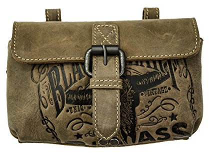 Jack's Inn 54 Kollektion Black Bourbon - Gürteltasche Rock in braunem Leder