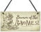 Red Ocean Beware Of The Gnomes Funny Garden Sign Shed House Door Wall Plaque Fairy Garden Gift