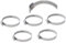 Collier de Serrage Vis inox A2 Taille 60x80mm (Lot de 5) Bande 12mm