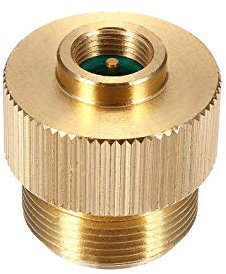 FEVERWORK Gas Converter Canister Camping Outdoor MAPP Gas Adapter to Propane Tank - 2#