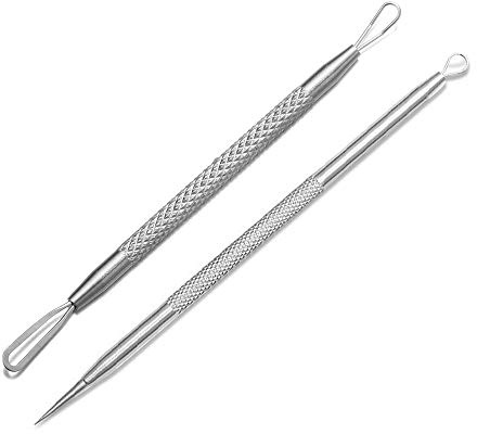 Professional Blackhead and Blemish Remover -Pimple Comedone Removal 2-in-1 Extractor Tool -by La Chat (2 Packs)