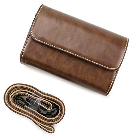 MUZIRI KINOKOO Kameratasche für Sony RX100 Serie, Ricoh GR Serie, Canon G5X Mark II/G7X Mark III/G9X Mark II/SX740 HS Tasche, Kameratasche kompatibel für Sony, Canon, Ricoh, Cameras-Coffee