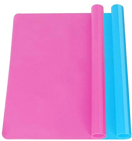 VEGCOO 2pcs Extra Large Silicone Mat Craft Mats Silcone Mat Silicone Sheet for Crafts Jewelry Casting Resin Moulds Mat 40cm*30cm