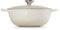 Le Creuset Signature La Marmite aus Gusseisen, Ø 26 cm, Für alle Herdarten und Induktion geeignet, Volumen: 4,1 l, 4,255 kg, Meringue, 21114267160430