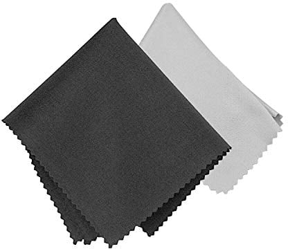 Microfiber Cleaning Cloths 2 Pack, 6.9 x5.7 inch Cleaning Cloth for Glasses, Eyeglasses, Cell Phones, Cameras, Tablets, Spectacles, Sunglasses, Laptops, Lenses, LCD Screens
