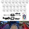 CISLAN RGB LED Spot Encastrable Extérieur Mini Spot Encastré de Ø30mm Lot de 22 Avec capteur de lumière Eclairage Encastrables Extérieur pour Terrasse Enterre IP67 Etanche DC12V