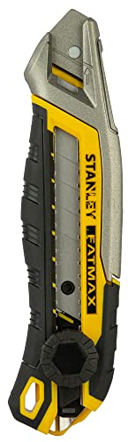 Stanley Taglierina laterale 18mm con rotella di bloccaggio, Multicolore