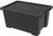 Rotho Evo Easy Aufbewahrungsbox 44l mit Deckel, Kunststoff (PP recycelt), schwarz, 44l (58.5 x 39.0 x 27.9 cm)