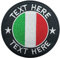 Brillina Patch con nome militare personalizzato, toppa con bandiera italiana da 7,6cm con il tuo testo ricamato personalizzato accessorio militare e tattico per abbigliamento, cappelli, giacche, zaini