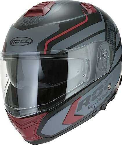 ROCC 981 Klapphelm (Black Matt/Red,XS (53/54))
