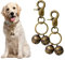 Cat & Dog Collar Bell, Pack of 2, Extra Loud Dog Bell for Pet Tracking & Saving Wildlife, Birds, Durable Iron Split Ring & Lobster Bell Clip (BRONZE 2 PC)