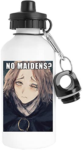 No Maidens Botella de Agua Acero Inoxidable Viajero Blanco Water Bottle Stainless Steel Traveller White