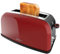 Cecotec Vertikaler Toaster Toastin' time 850 Red Long Lite, 850W Leistung, Kapazität für 2 Toasts, Breiter Schlitz, Edelstahl, Voreingestellte Funktionen, Einstellbare Röstkontrolle