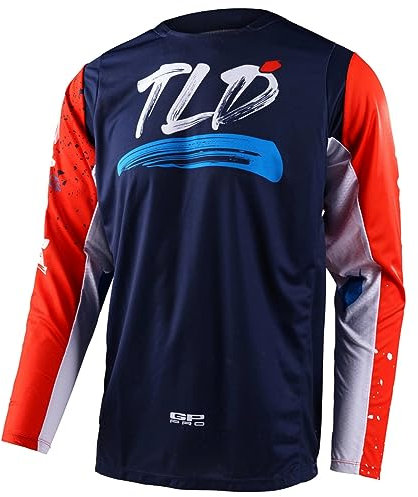 Troy Lee Designs Unisex Pullover, Marineblau/Orange, M