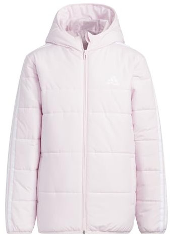 adidas Unisex - Bambini 3-Stripes Padded Jacket Kids, Clear Pink, 15-16 Years