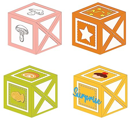 GLOBLELAND 3D-Geschenkbox, Würfelbox, Stanzformen Für Geschenke, Karbonstahl, Prägeschablonen, Vorlage Für Dekorative Prägung, Papier, Karte, DIY, Scrapbooking, Album, Basteln