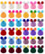 DBAILY Mini-Hüte zum Basteln 36 Stück Mini Strickmützen Weihnachtsbaum Mini-Puppenmütze Mini-Haushüte Puppe Hut für DIY Handwerk Weinflasche Lutschermützen(12 Farben)