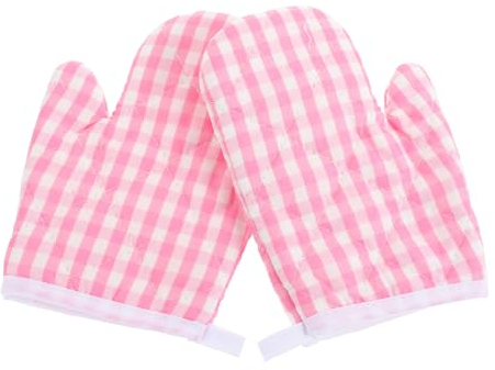 Mikinona Guantes Flexibles para Niños 2 Piezas Resistentes Al Calor para Horno Microondas para Niños Guantes De Barbacoa para Cocinar