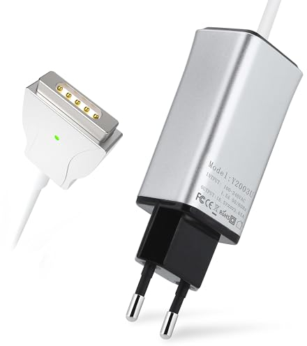 Cargador para Mac Book Pro de 60 W, Repuesto para Mac Book Pro de 13 Pulgadas 2012-2016, Pantalla Retina, AC 60 W, 2 T, Adaptador de Corriente, Cargador para portátil Compatible con Mac Book Pro/Mac